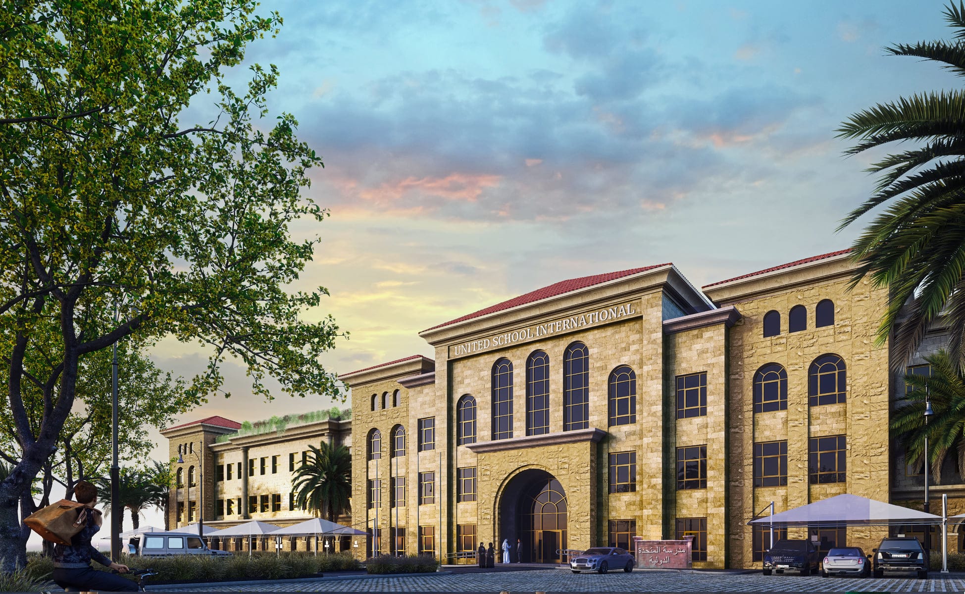 Construction of United International School at Pearl Qatar